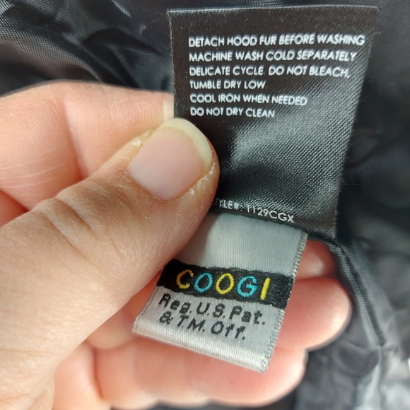 Coogi Black Long Hooded Parka Size 4X - Picture 9 of 10